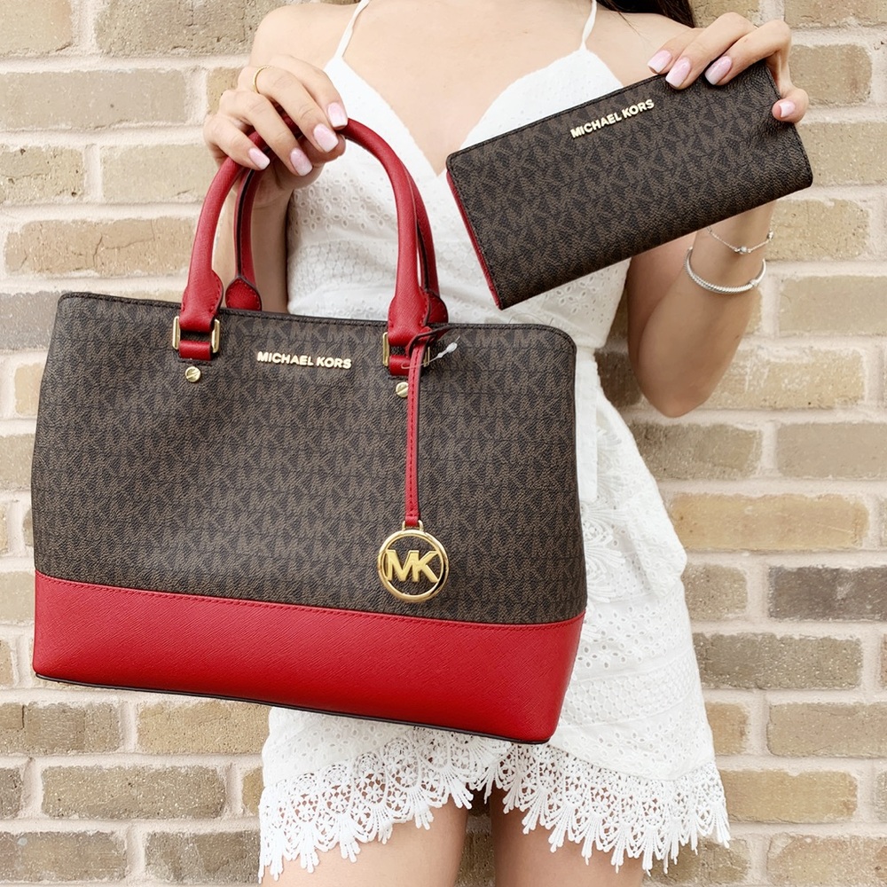 🌺Michael Kors Large Satchel Wallet Bundle - Picture 5 of 8